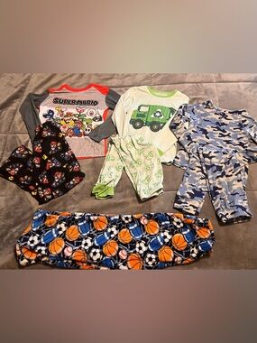 Size 6 boys pajamas bundle